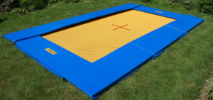 sunken trampoline in ground trampoline